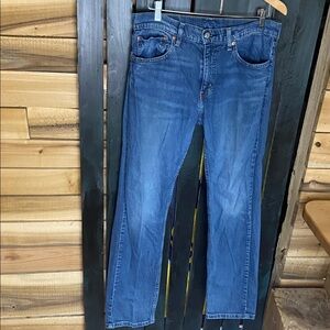 Levi's Blue Denim 559 relaxed straight Jeans size 33x34 red tab